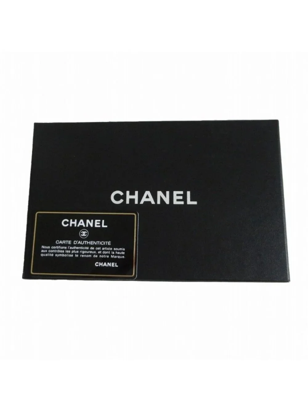 Chanel Wallet Cambon Line Leather Quilted Bifold Seal Black